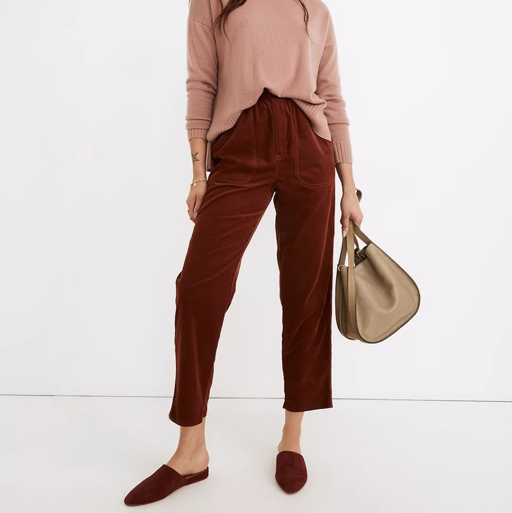 Madewell NWT Houston Pull-On Crop Pants in Corduroy XXL 2X